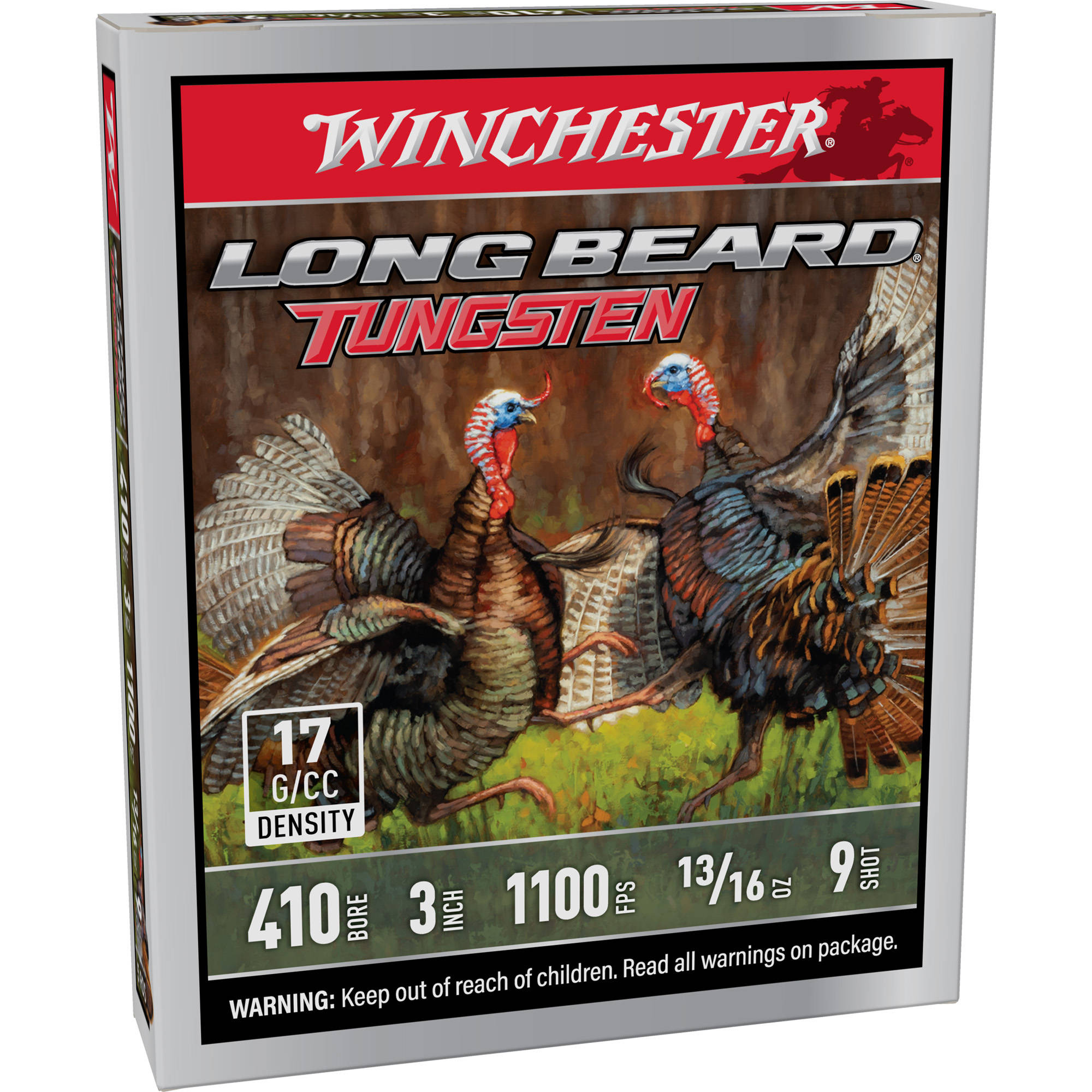 Winchester Long Beard Tungsten Shotshell 410ga 3" 13/16oz 1100 fps #9 5/ct - Image 3