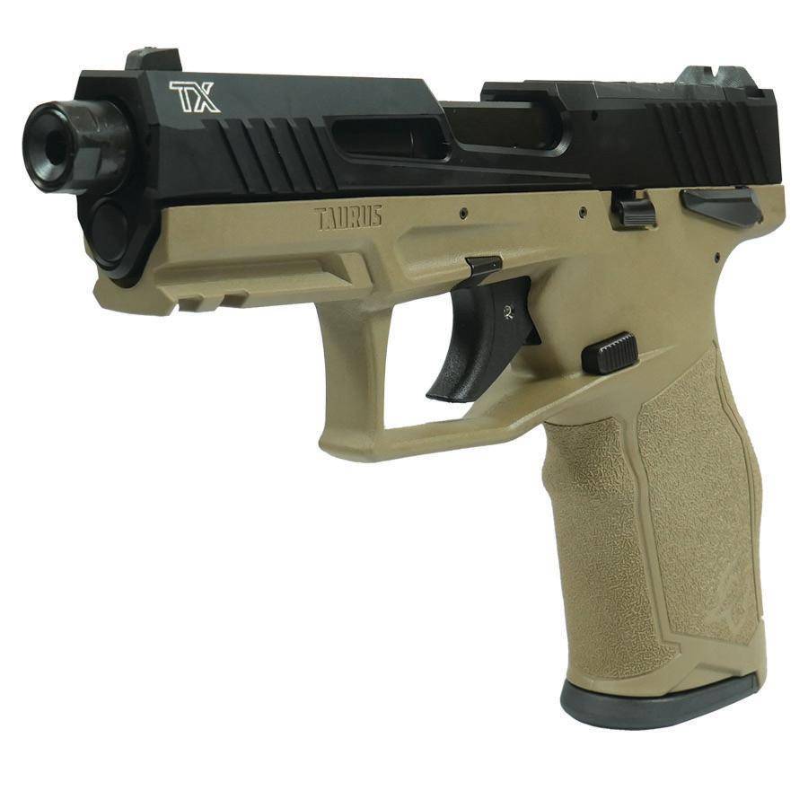 Taurus 2TX22 TORO Handgun .22 LR 10rd Magazines(2) 4.6" Threaded Barrel Black Slide/FDE Frame - Image 3