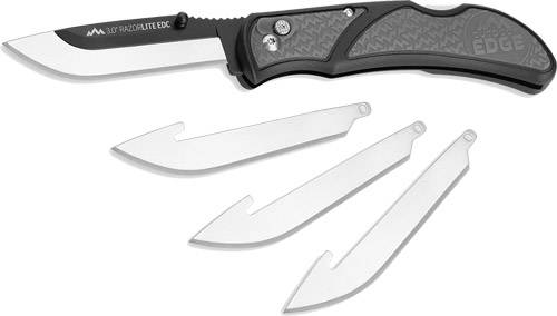 Outdoor Edge RazorEDC Lite Replaceable Blade Folding Knife 3" Drop Point Blade Grey - Image 8