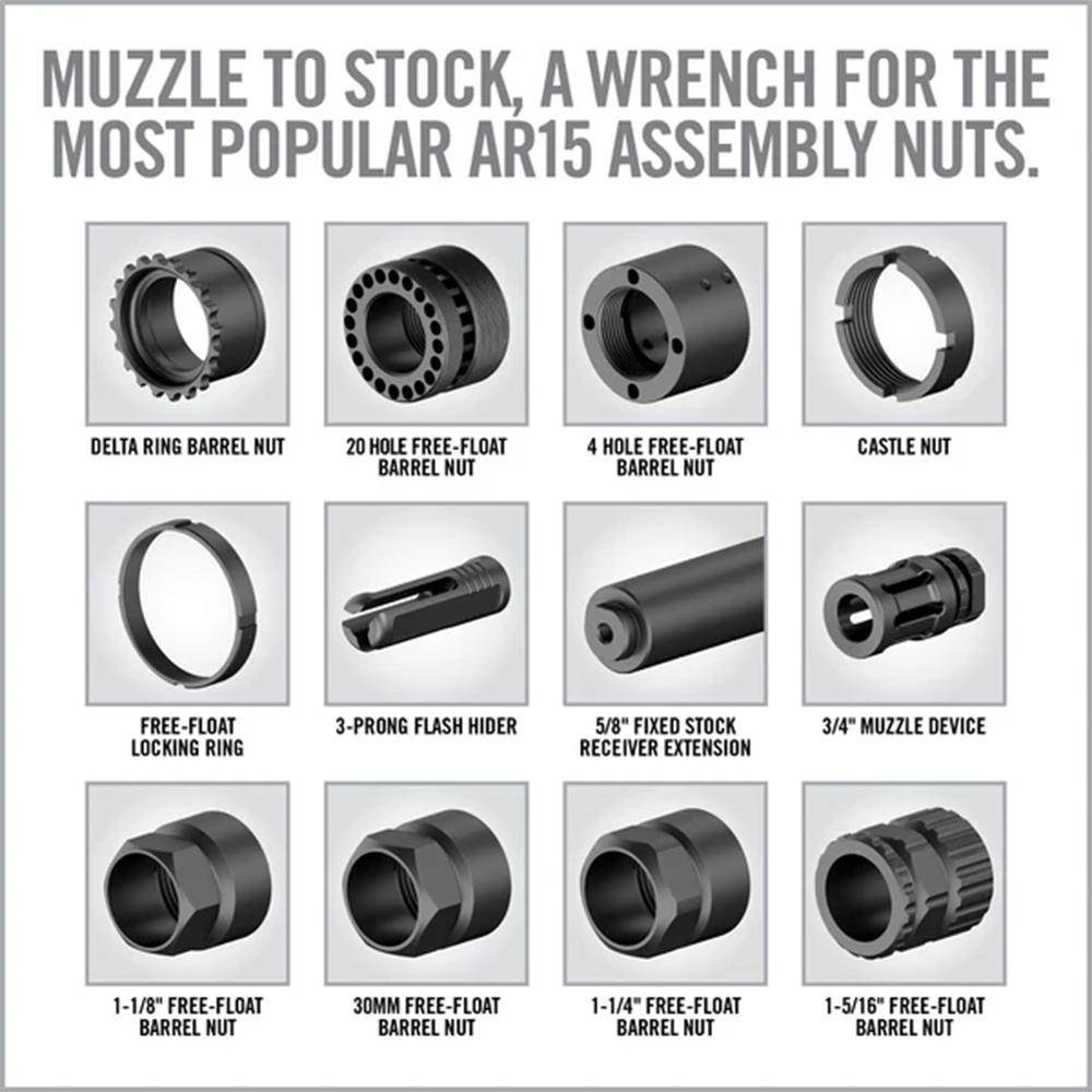 Real Avid Master-Fit 13-Piece AR15 Crowfoot Wrench Set - Image 5