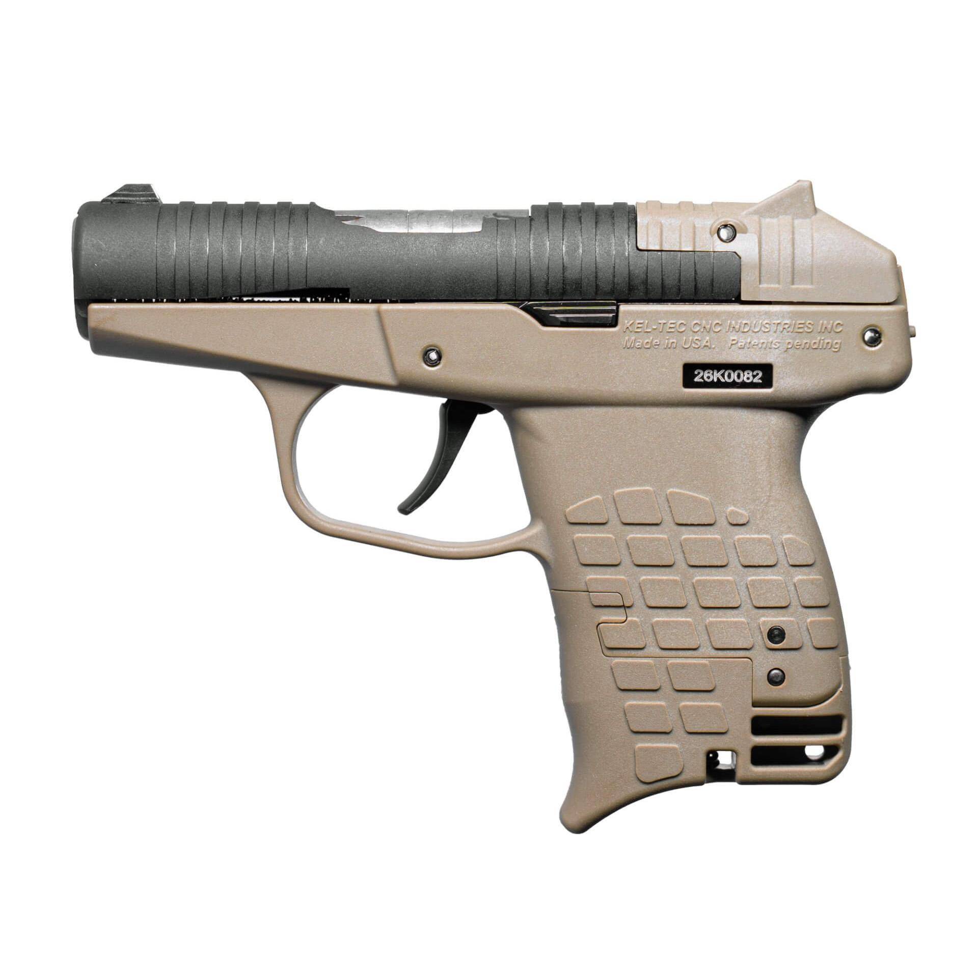 Kel-Tec PR3AT Handgun .380 Auto 13rd Capacity 2.85" Barrel Tan Large Grip - Image 2
