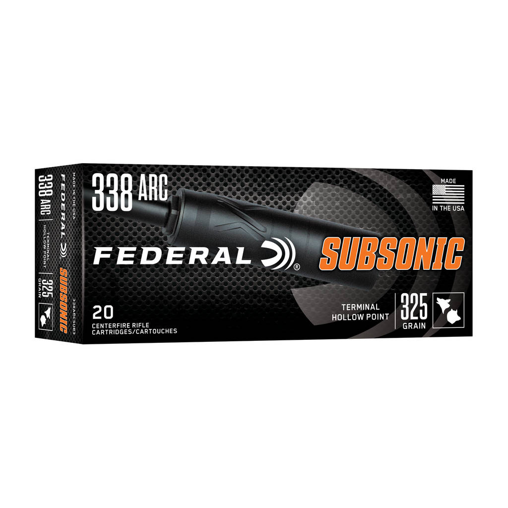 FED SUBSONIC 338ARC 325GR HP 20/200