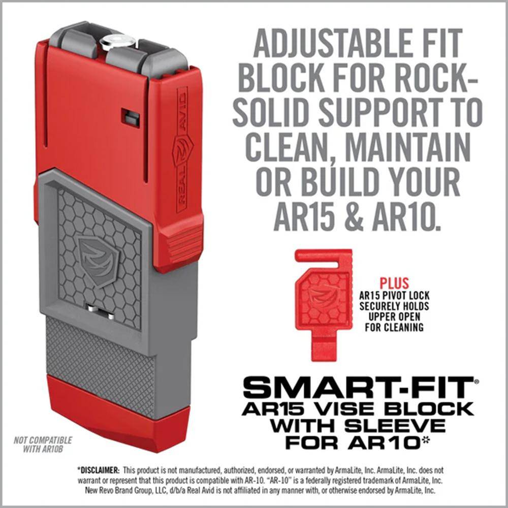Real Avid Smart-Fit AR-15 Vise Block with Sleeve for AR-10 - Image 3