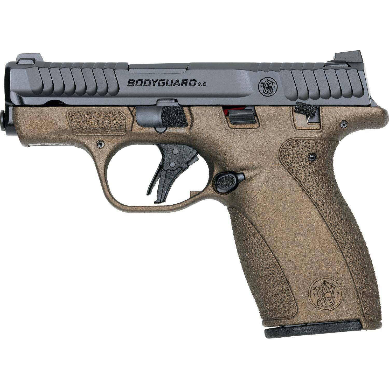 S&W M&P Bodyguard 2.0 Midnight Bronze Thumb Safety Handgun .380 Auto 10(1)&12(1)rd Magazines 2.75" Barrel Midnight Bronze Grip - Image 2