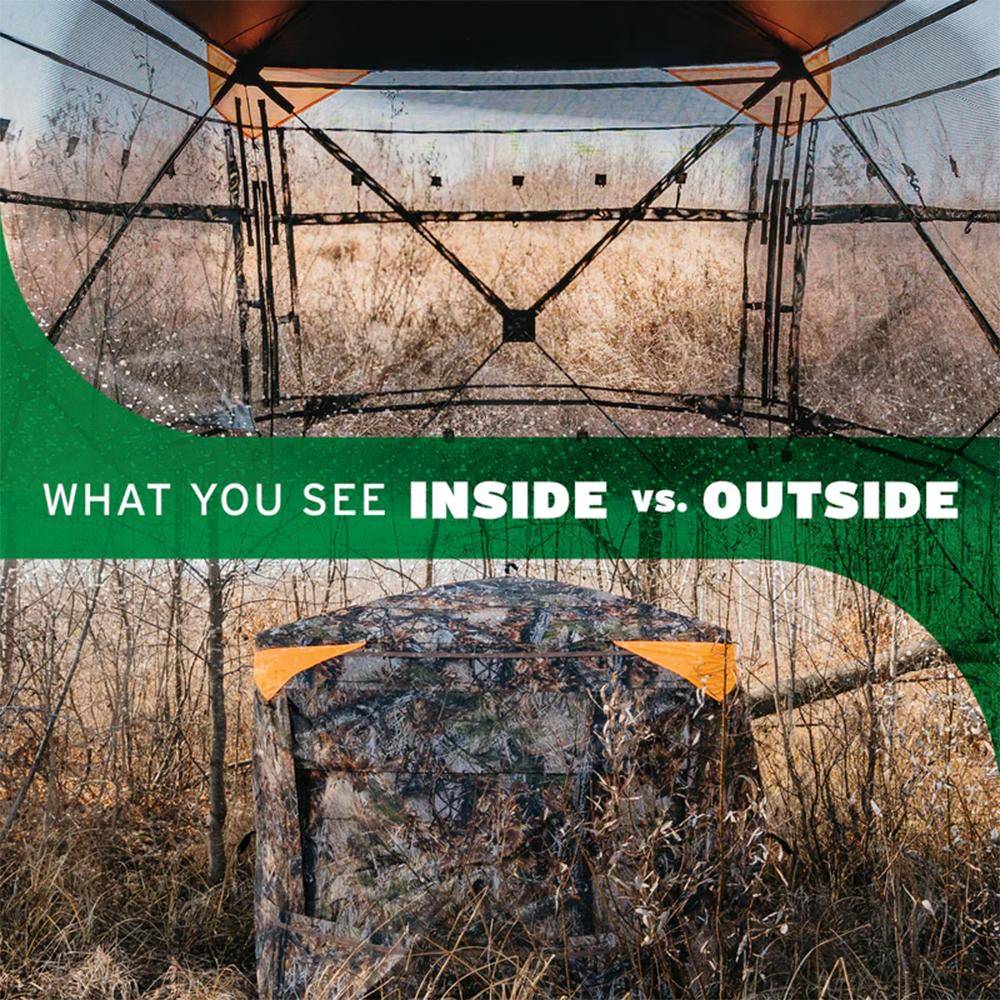 Barronett Blinds Insight 350 Ground Blind Fence Line Camo - Image 2