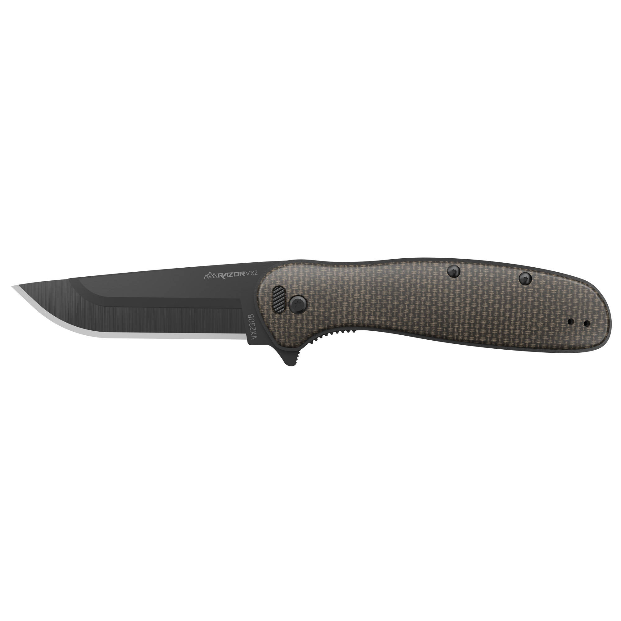 Outdoor Edge Razor VX2 Replaceable Blade Folding Knife 3" Drop Point Blade Green - Image 6