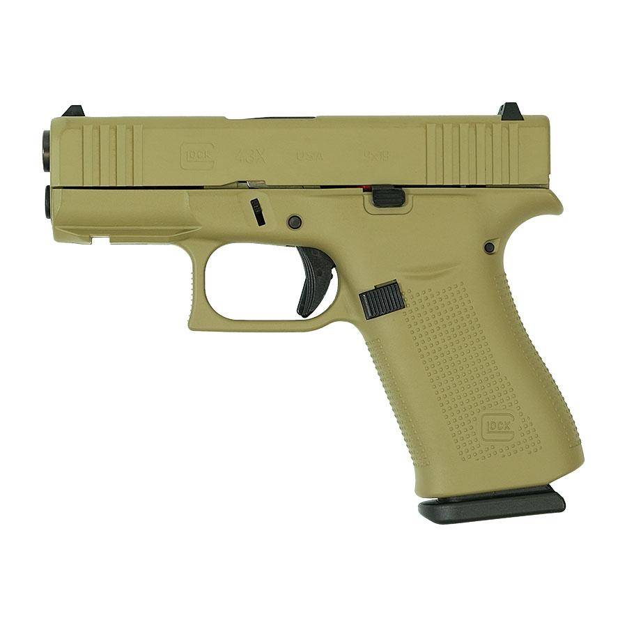 Glock 43X FDE Handgun 9mm Luger 10rd Magazines(2) 3.4" Barrel Accessory Rail USA Made - Image 4