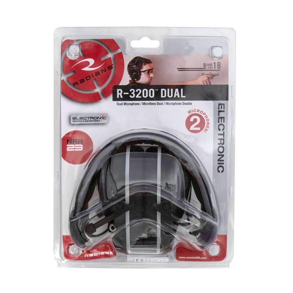 Radians Dual Microphone Electronic Earmuff 23dB Black with RFID - Image 7