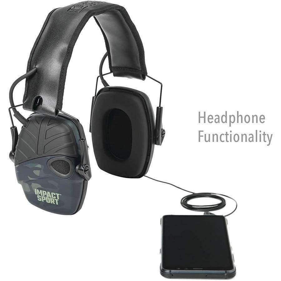 Impact Sport Electronic Earmuff NRR 22db Multi-Cam Black - Howard Leight by Honeywell - Image 5