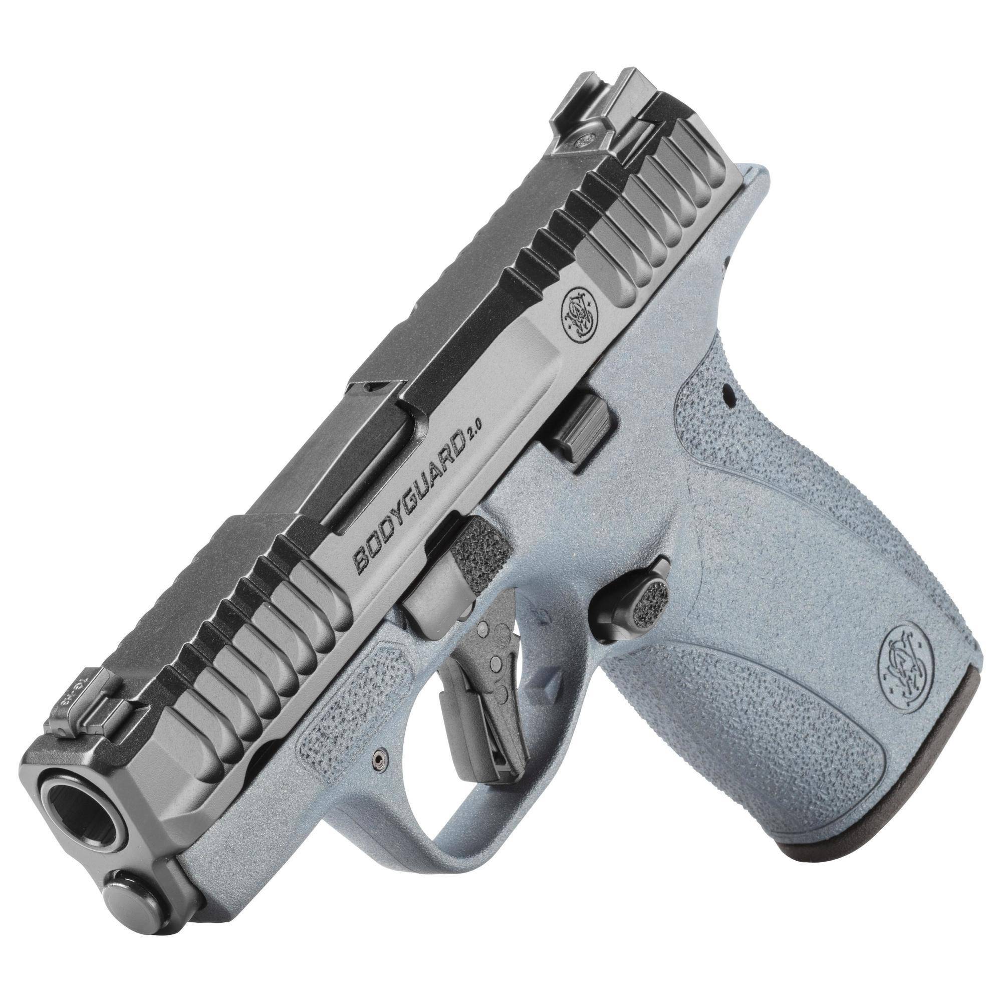 S&W Exclusive "Blue Titanium" M&P Bodyguard 2.0 No Thumb Safety Handgun .380 Auto 10(1)&12(1)rd Magazines 2.75" Barrel Titanium Blue Grip - Image 3