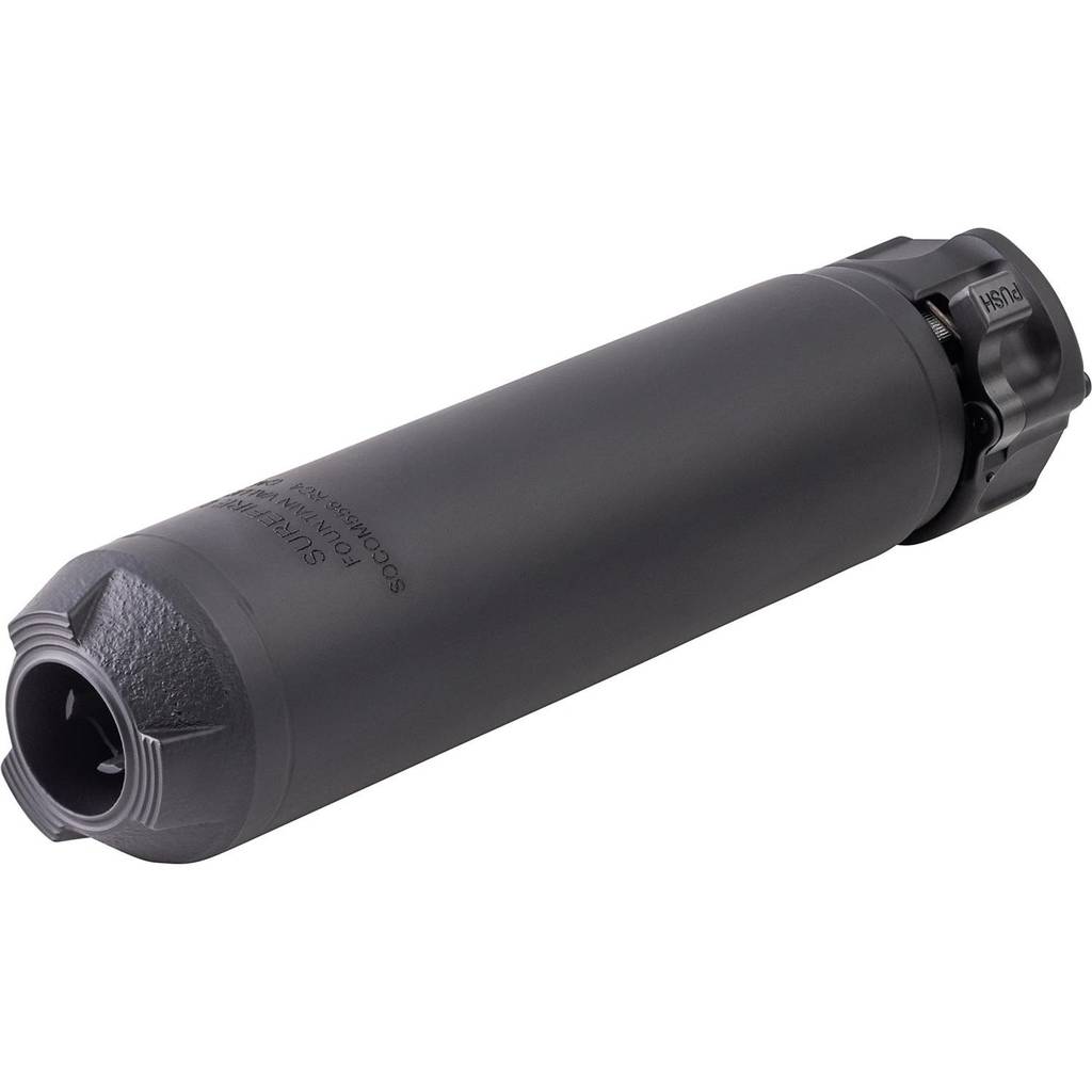 Surefire SOCOM RC4 Quick Attach Low Back Pressure Suppressor 5.56/.223 1.5" Diam  6.3" Length Black