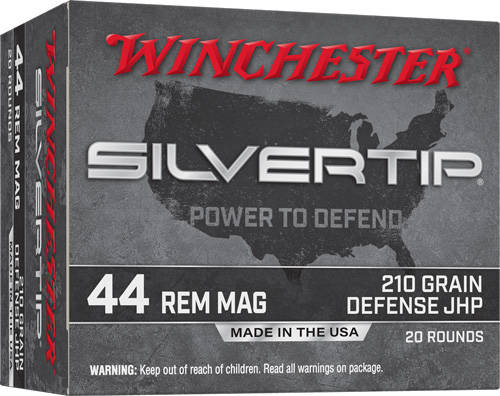 Winchester Silvertip Handgun Ammunition 44 Rem Mag 210 gr. JHP 1250 fps 20/ct - Image 3