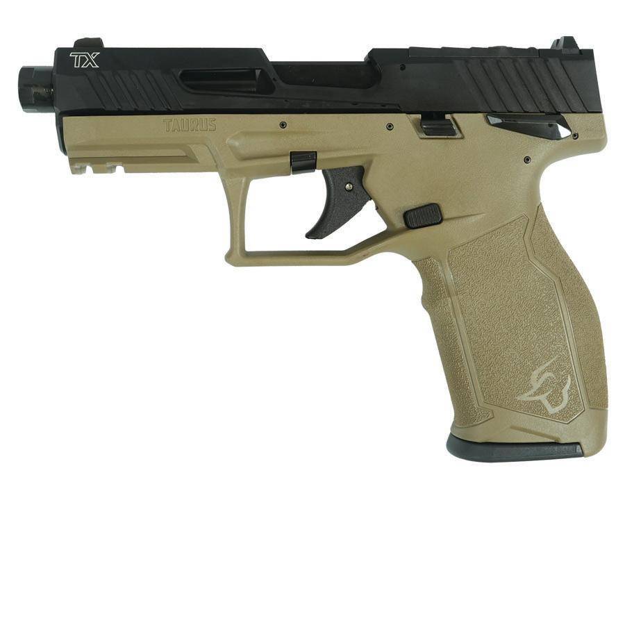 Taurus 2TX22 TORO Handgun .22 LR 10rd Magazines(2) 4.6" Threaded Barrel Black Slide/FDE Frame - Image 4