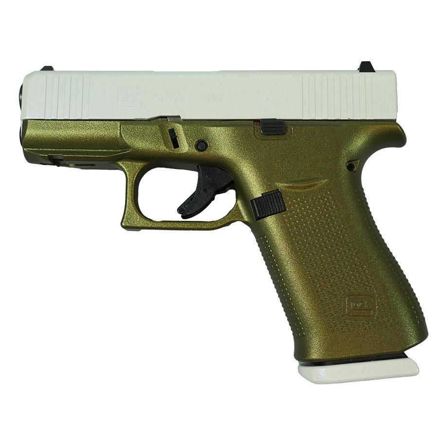 Glock 43X Pegasus White Handgun 9mm Luger 10rd Magazines(2) 3.4" Barrel Accessory Rail USA Made - Image 4