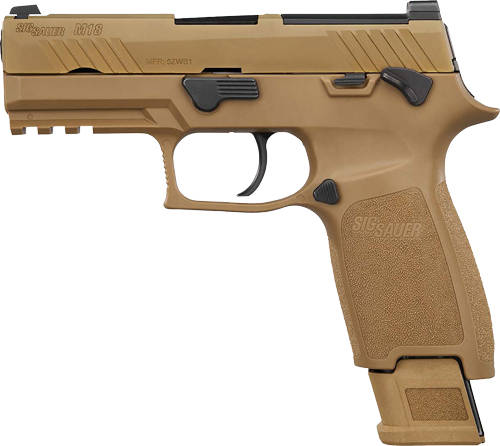Sig Sauer M18 Coyote OR Compliant Compact Handgun 10rd Magazines(3) 3.9" Barrel Manual Safety - Image 4