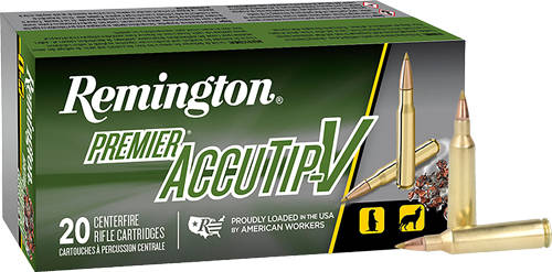 Remington Premier AccuTip Varmint Rifle Ammunition .22-250 Rem 50 gr ATV 3800 fps 20/ct - Image 2