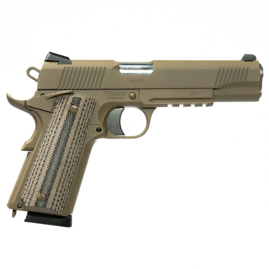 Tisas 1911 DUTY B9RDG RAIDER 9MM 9rd Magazine (2) 5" Barrel FDE Cerakote