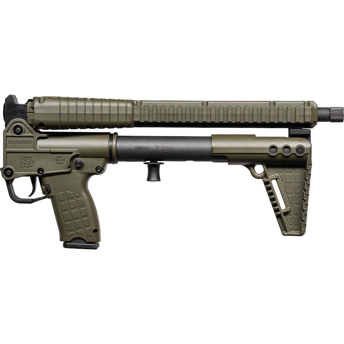 Kel-Tec Gen3 SUB2000 w/Glock Model 20 Style Grip 10mm Auto 15rd Magazine 16.15" Barrel Green - Image 2