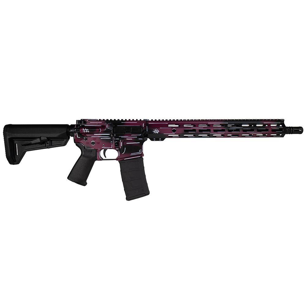 Shark Coast Tactical "Anime- Black Cherry" Rifle 5.56mm 10rd Magazine 16" Barrel 15" M-LOK Handguard California Compliant
