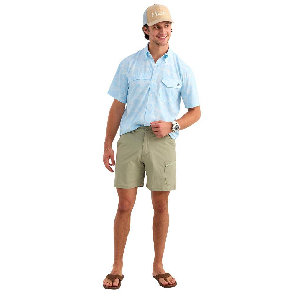 Huk Next Level 7" Shorts Seagrass 2XL - Image 3
