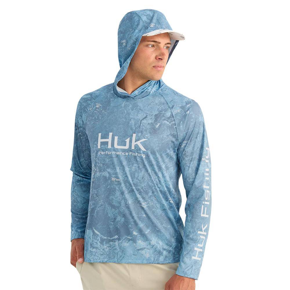 Huk Mossy Oak Pursuit Performance Hoodie MO Shipyard L - Image 3