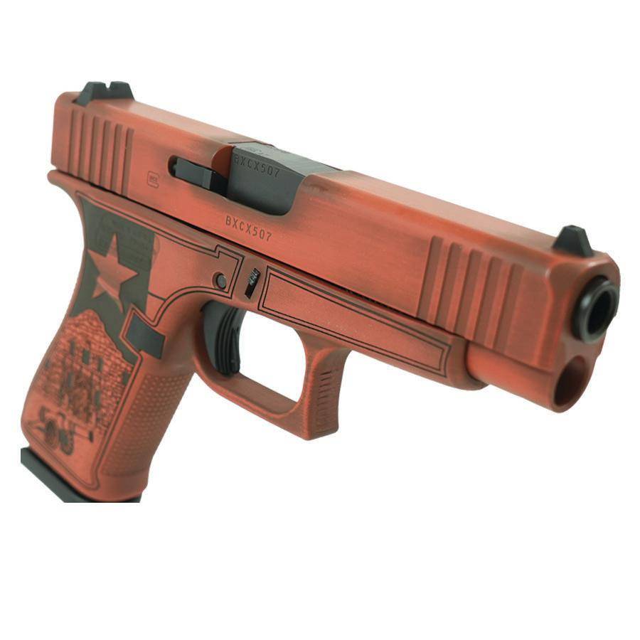 Glock 48 Custom "Texas Orange" Handgun 9mm Luger 10rd Magazines (2) 4.17" Barrel Austria - Image 2