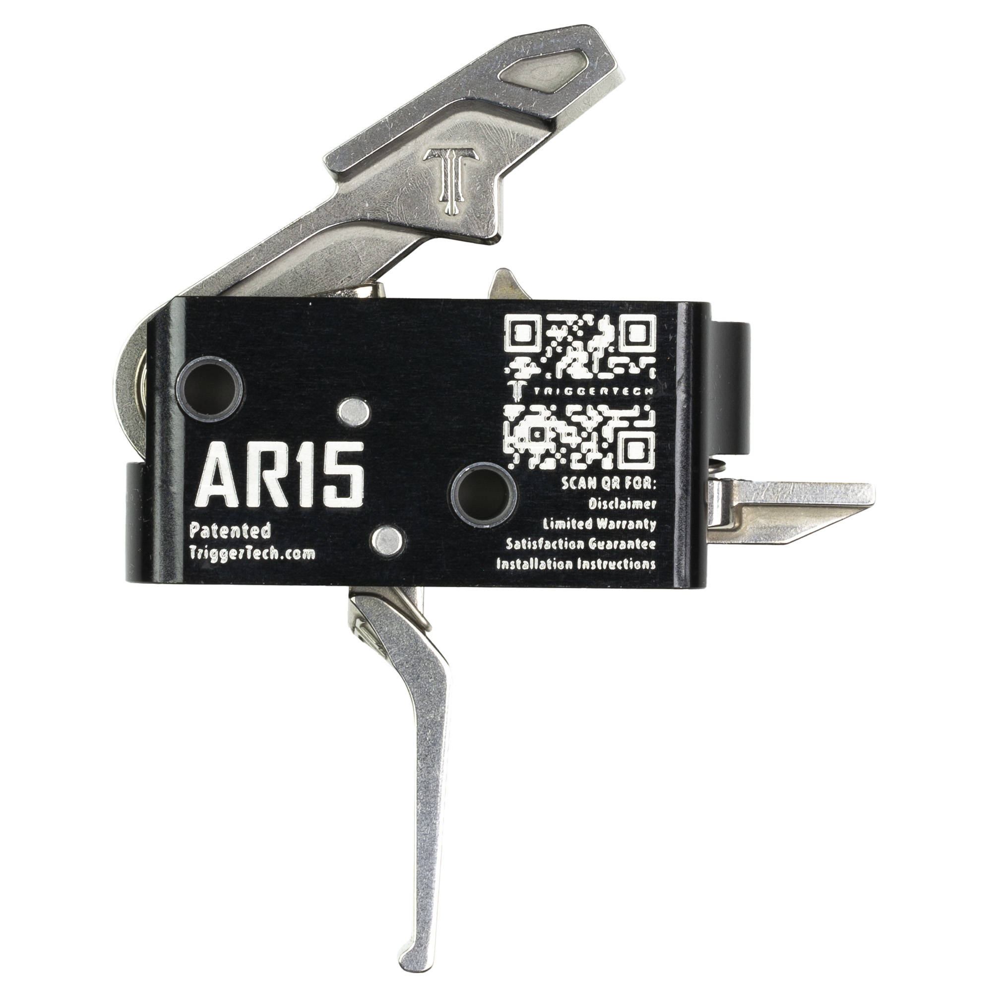TriggerTech AR15 Single-Stage Competitive Flat Trigger Silver - Image 2