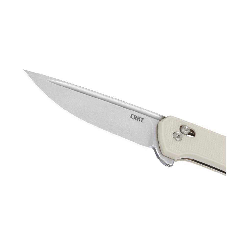 CRKT Q Compact Folding Knife 3" Drop Point Blade Sand - Image 4