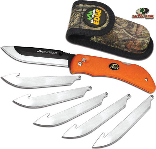 Outdoor Edge RazorPro L Replaceable Blade Folding Knife 3-1/2" Drop Point Blade Orange - Image 8