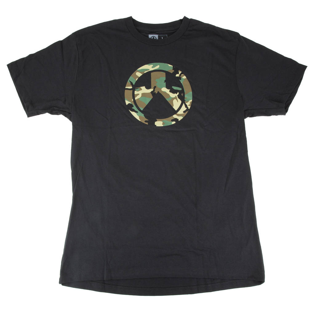 MAGPUL WOODLND CAM ICON TSHRT BLK L
