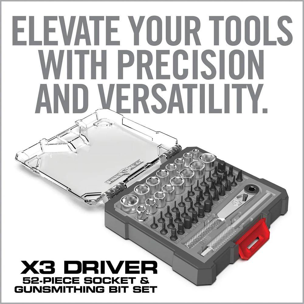 Real Avid X3 Driver 52-Piece Socket & Gunsmithing Bit Set - Image 2