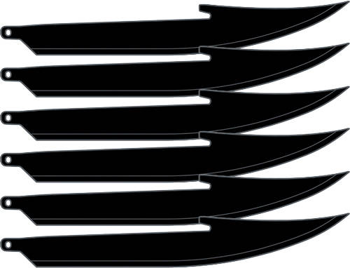 Outdoor Edge 5.0" Boning/Fillet Blade Pack Black 6/ct - Image 4