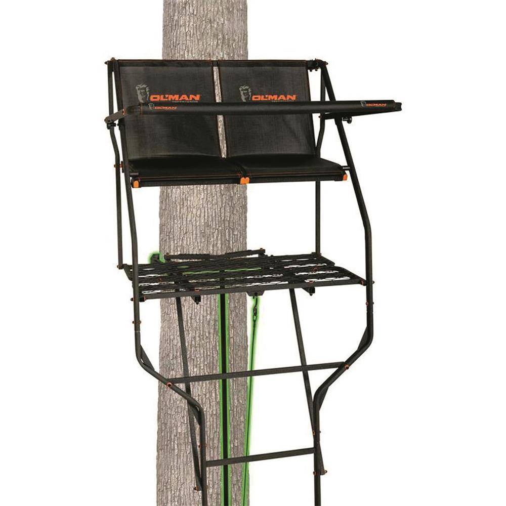 Ol'Man Marksman 2-Person Jaw & Truss Ladder Stand 18 ft - Image 3