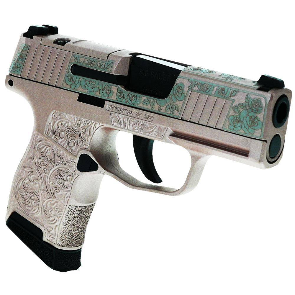 Sig Sauer "Guns & Roses Rose Gold" P365 Optic Ready Handgun 9mm Luger 10rd Magazines(2) 3.1" Barrel X-RAY 3 Sights - Image 3
