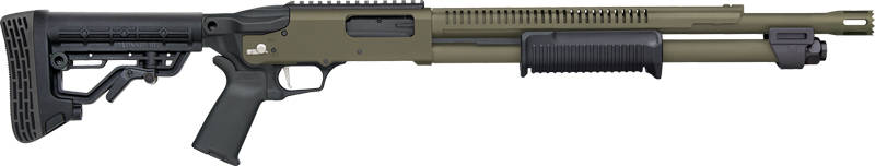 Mossberg 590R Stand-Off OD Green Cerakote Shotgun 12ga 3" Chamber 6rd Capacity 18.5" Barrel Adjustable Stock - Image 2