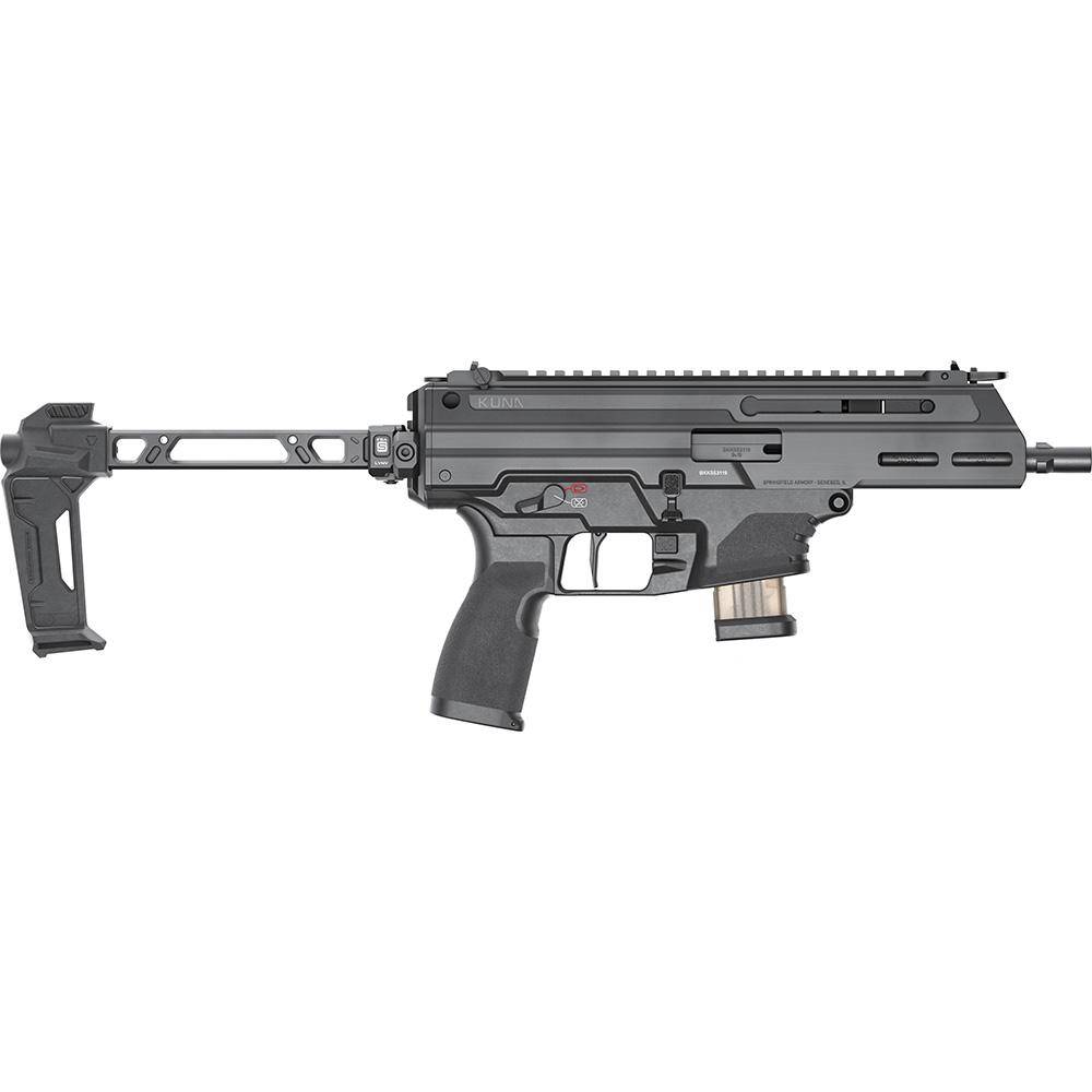 Springfield KUNA Tri-Lug Handgun 9mm Luger 6.125'' Tri-Lug Barrel 10rd Magazines(2) w/Flip-Up Sights Brace