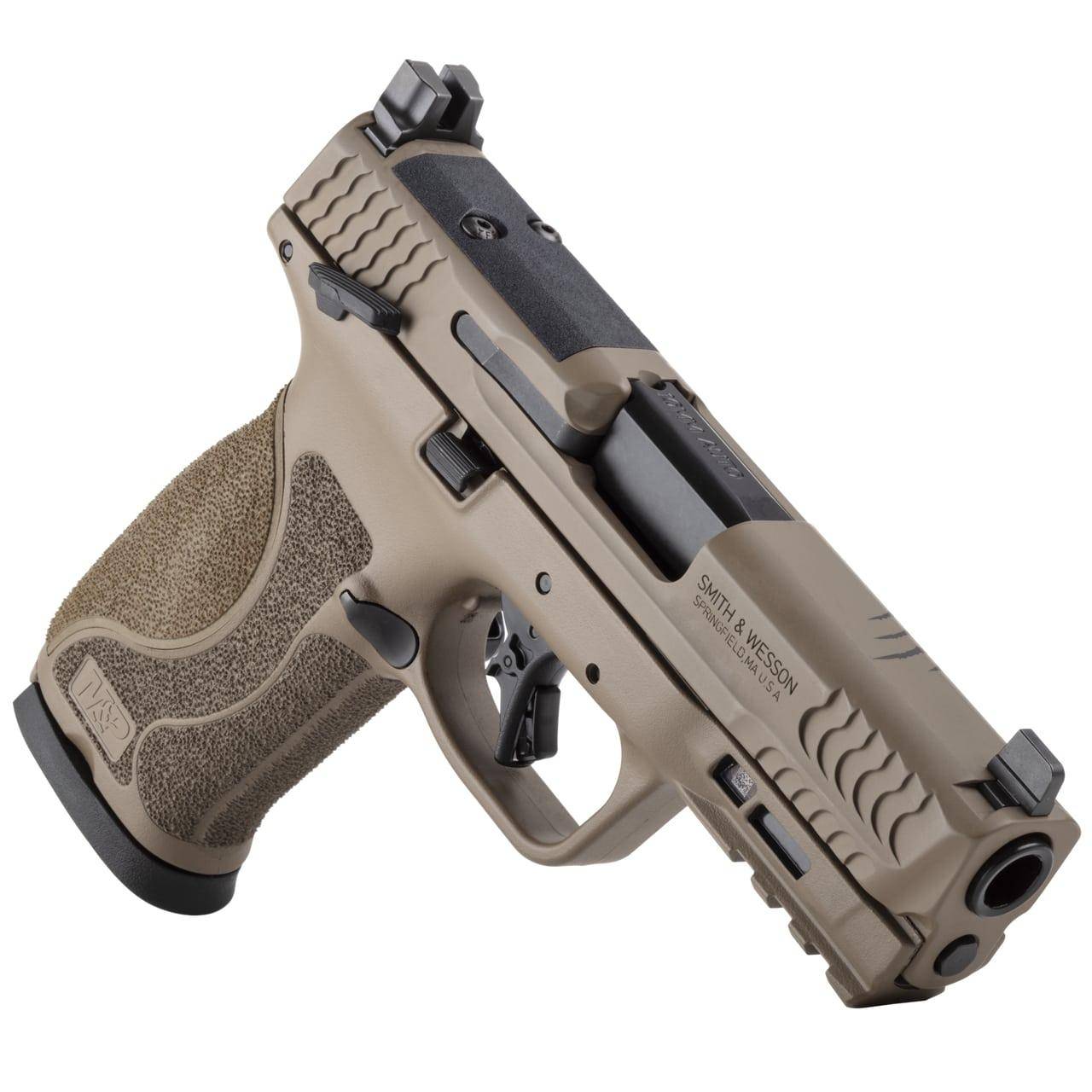 S&W M&P10 2.0 Or Thumb Safety Limited Edition Backpacker Handgun 10mm Auto 15rd Magazines(2) 4" Barrel FDE - Image 2