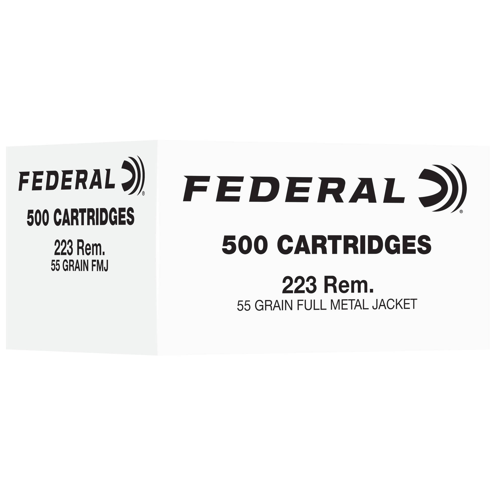 Federal Bulk Rifle Ammunition .223 Rem 55gr FMJ 3240 fps 500/ct - Image 2