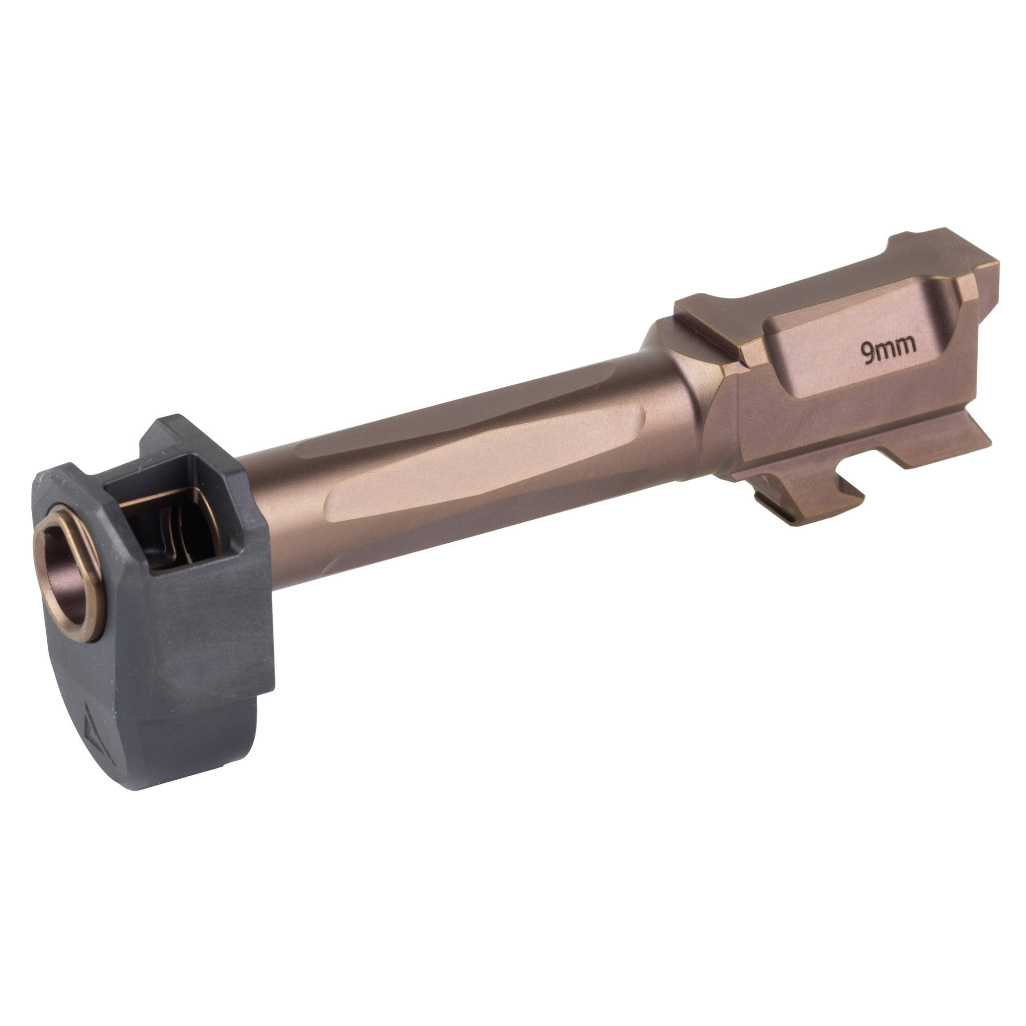 Radian Afterburner and Ramjet Micro Compensator and Ported Handgun Barrel for Glock G43 Bronze - Image 4