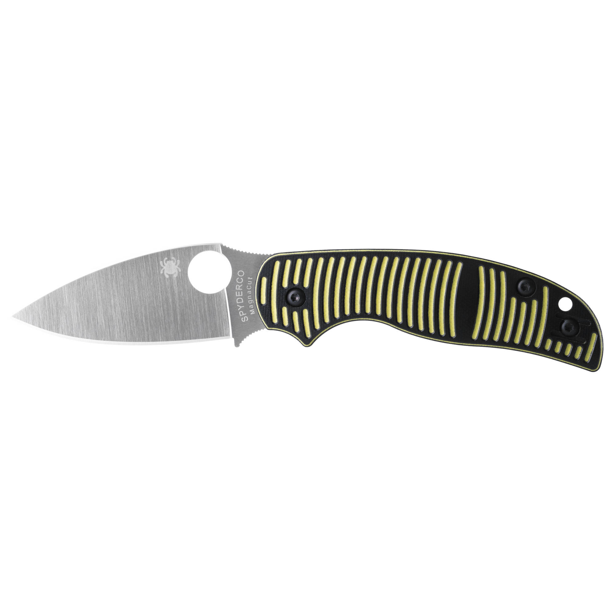 SPYDERCO SAGE 5 SALT 3" YLW/SLV PLN