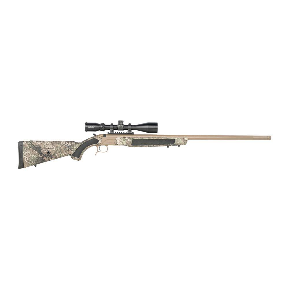 CVA Accura LR-X Muzzleloader Rifle .45 cal 30" 3/4x20 Threaded Barrel FDE Nitride TrueTimber Strata KonusPro 4-12x44 & VariFlame