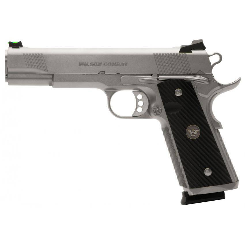 Wilson Combat CQB Elite Full-Size Handgun .45 Auto 8rd Magazines (2) 5" Barrel Stainless Glass Bead Blast