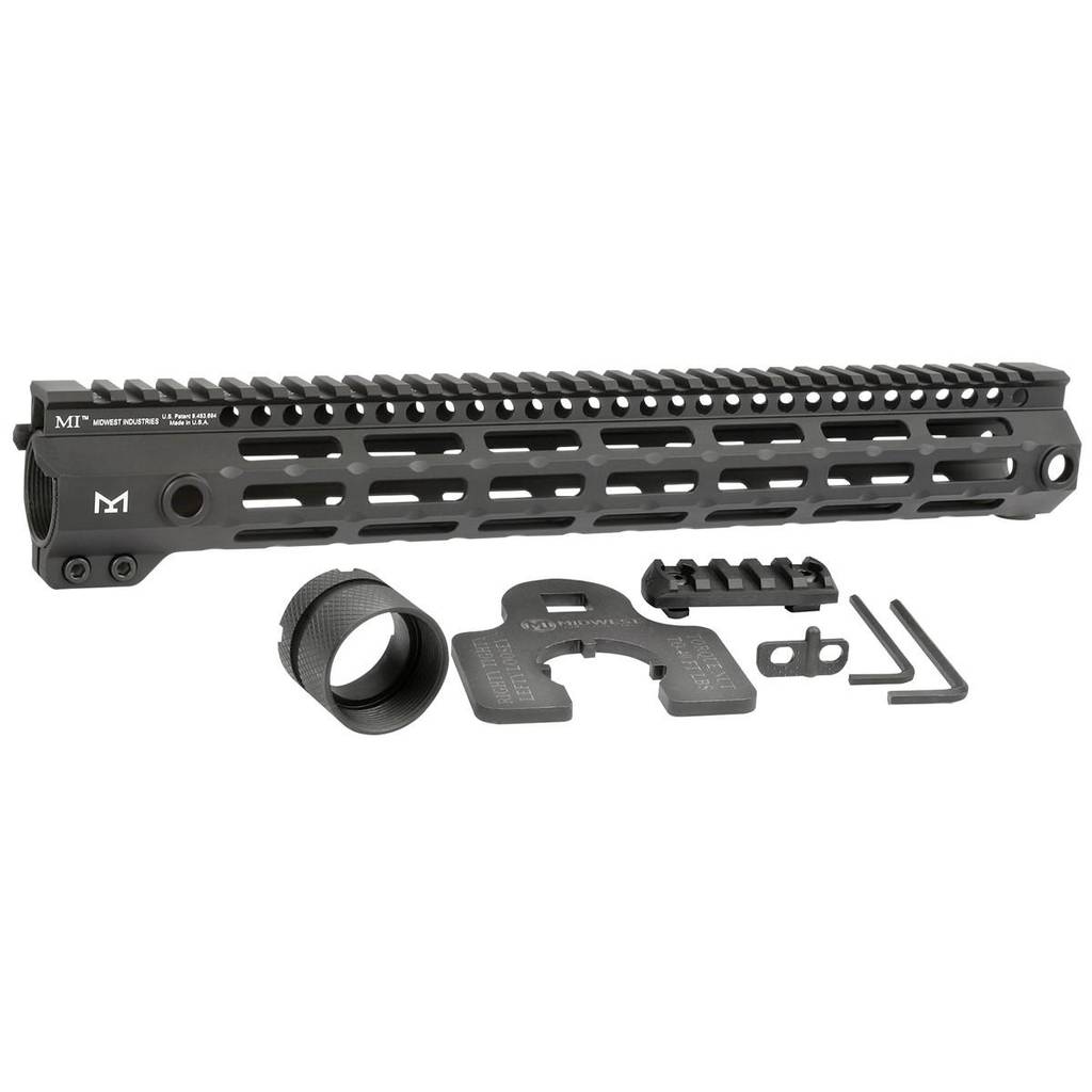 Midwest Industries One Piece Free Float Handguard 14" M-LOK Compatible Black