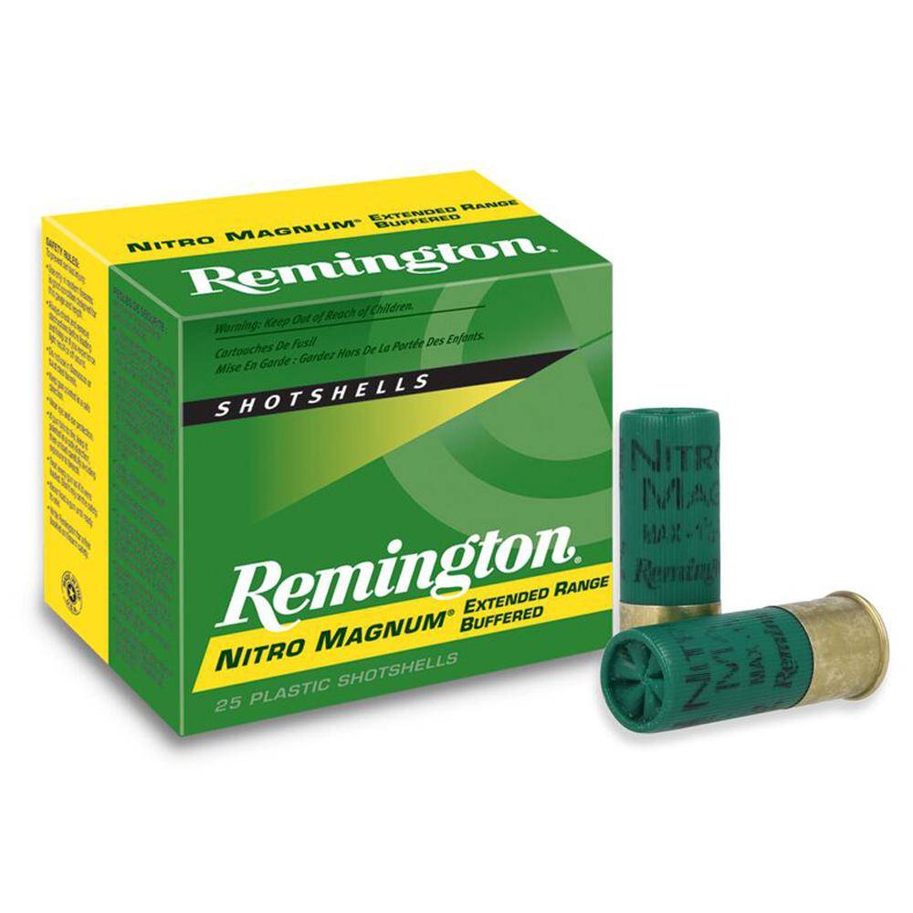 Remington Nitro Magnum Shotshells 12 ga 3 in 1-5/8 oz #4 1280 fps 25/ct