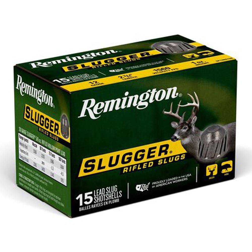 Remington Slugger Rifled Slug 12 ga 2-3/4 in 1 oz 1560 fps 15/ct