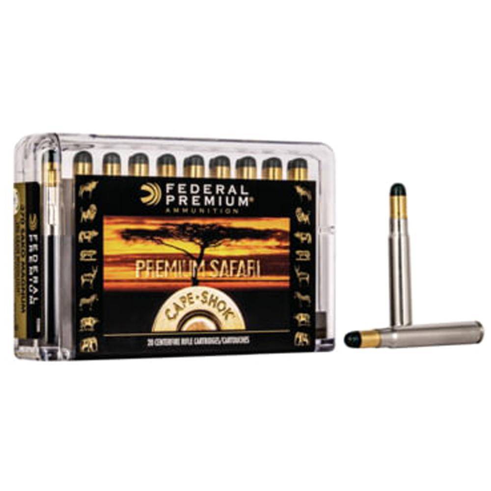 Federal Safari Woodleigh Hydro Solid Rifle Ammunition .370 Sako Mag 286gr Solid 2450 fps 20/ct