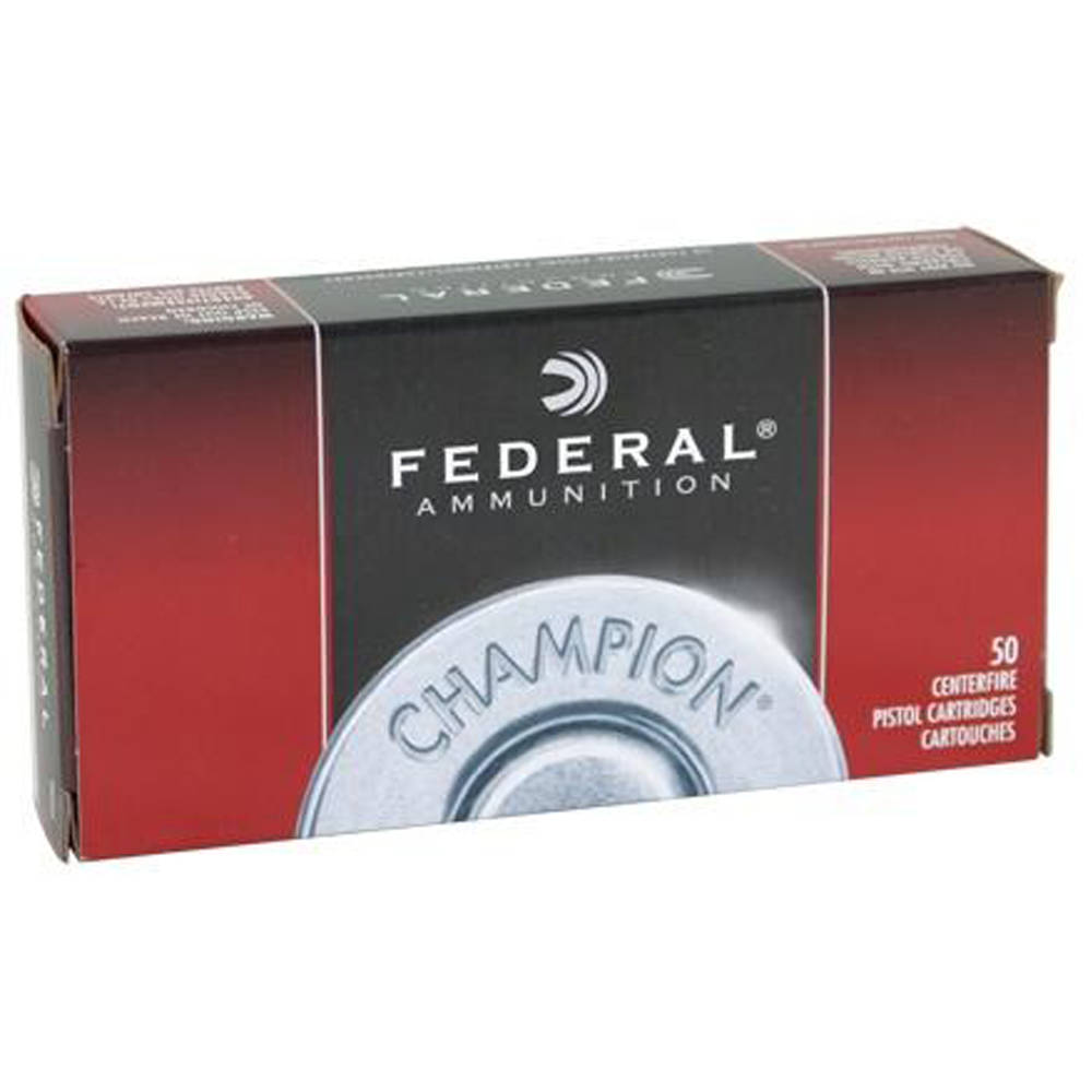 Federal Champion Training Handgun Ammunition .45 ACP 230 gr FMJ 830 fps 50/ct