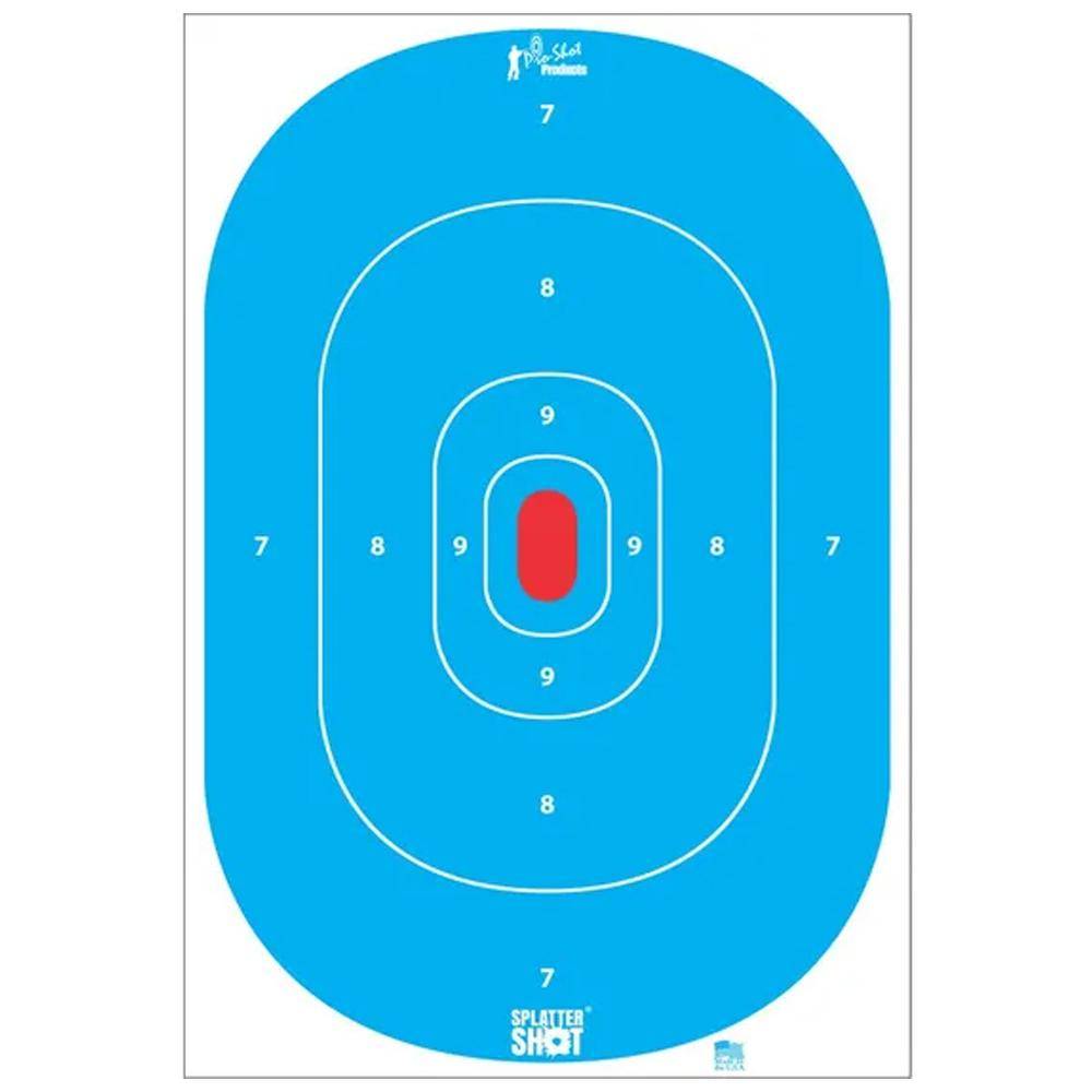 Pro-Shot Splattershot Silhouette Insert Paper Target Hi-Vis 12"x18" 8/ct