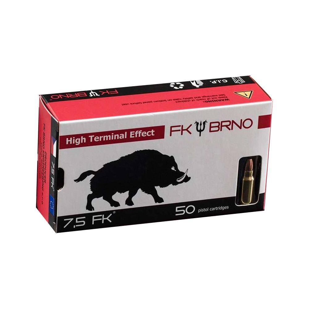 FK BRNO F5 Ammunition 7.5 FK 95 gr  NDHP 1800 fps 50/ct