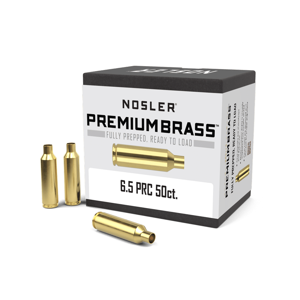 Nosler Unprimed Brass Rifle Cartridge Cases 6.5 PRC 50/ct